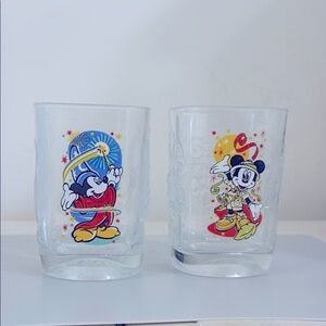 McDonald's Mickey Mouse Glass Set - McDonald's Disney World 2000 Edition